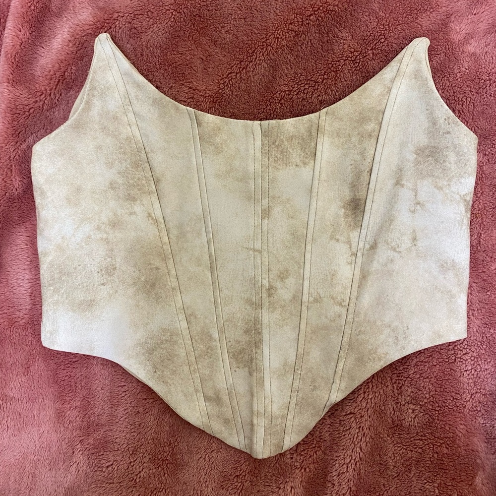 Bershka beige corset